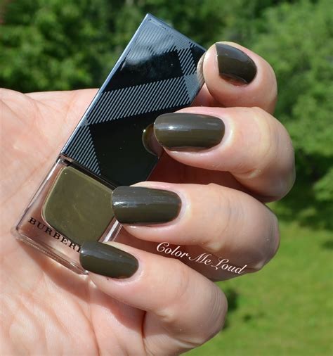 burberry nail polish khaki green.